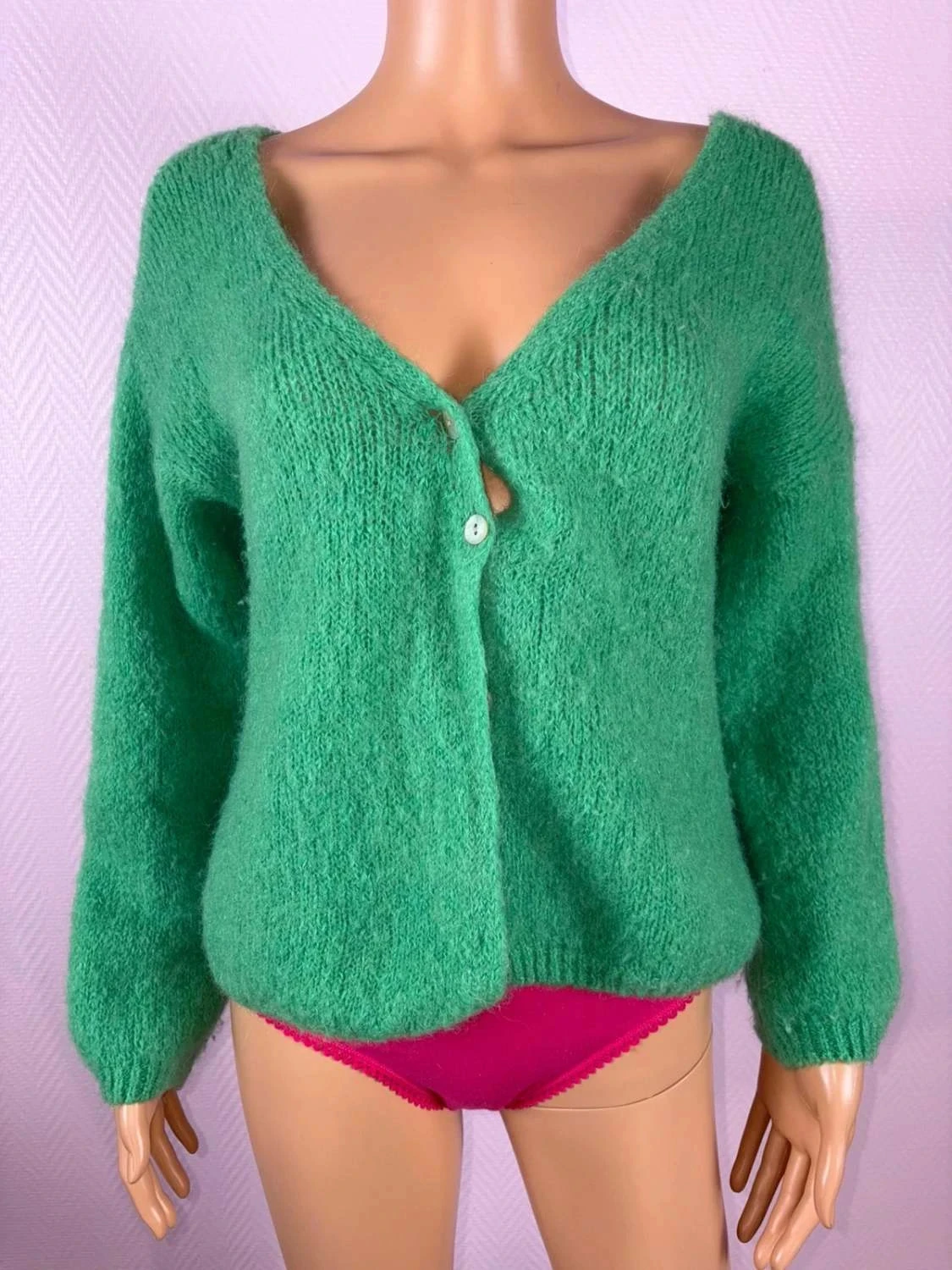 Colete feminino de mohair tamanho 38 pouco usado – photo 3